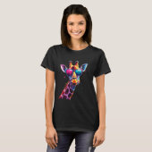 Giraffe-Abbildung T-Shirt (Vorne ganz)