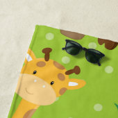 Giraffe Abenteuer mit Palmen Strandtuch (Beispiel)