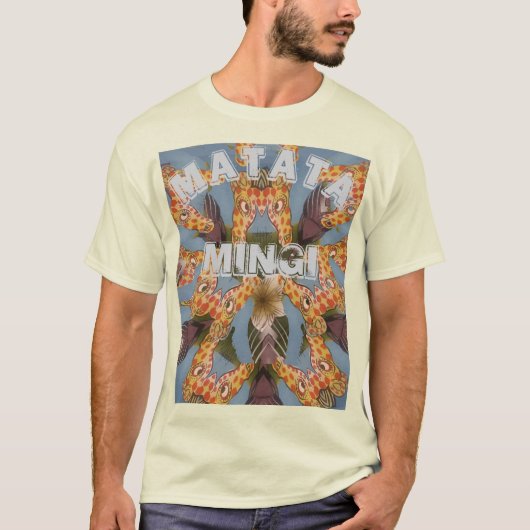 Giraffe Abstract Art Druck T-Shirt (Vorderseite)