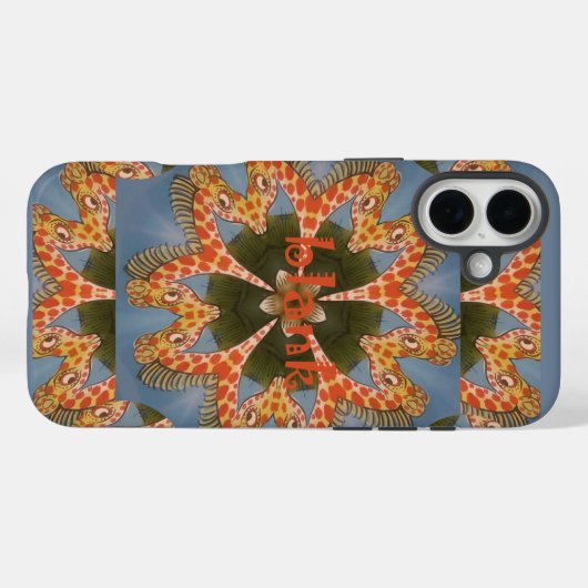 Giraffe Abstrakte Kunstdrucke Case-Mate iPhone Hülle (Rückseite (Horizontal))