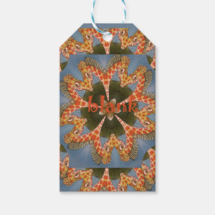 Giraffe Abstrakte Kunstdrucke Geschenkanhänger