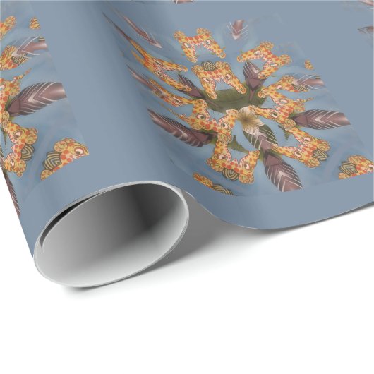 Giraffe Abstrakte Kunstdrucke Geschenkpapier (Rolleneckpunkt)