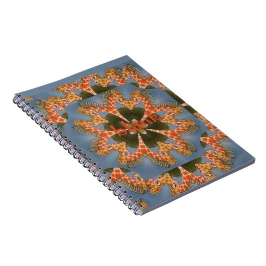 Giraffe Abstrakte Kunstdrucke Notizblock (Rechte Seite)