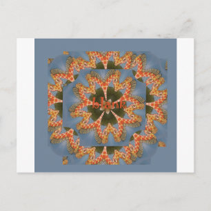 Giraffe Abstrakte Kunstdrucke Postkarte