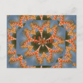 Giraffe Abstrakte Kunstdrucke Postkarte (Vorderseite)