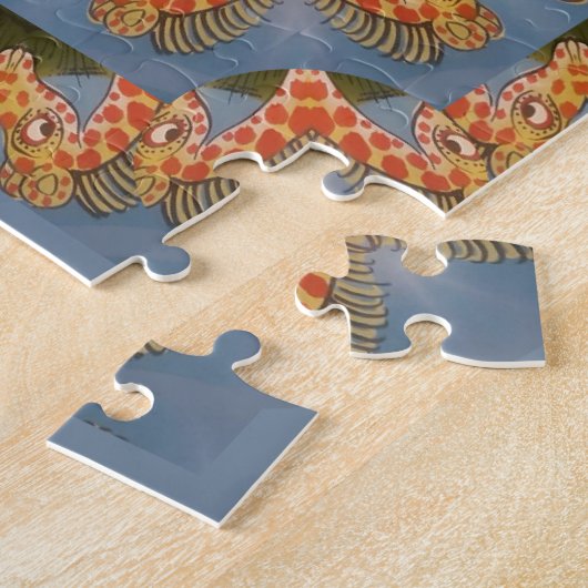 Giraffe Abstrakte Kunstdrucke Puzzle (Seite)