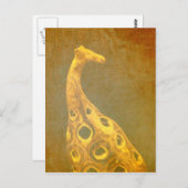 Giraffe Abstrakte Postkarte (Vorne/Hinten)