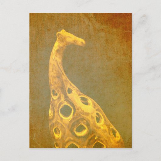 Giraffe Abstrakte Postkarte (Vorderseite)