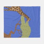 Giraffe, Acacia Fleecedecke (Vorderseite (Horizontal))