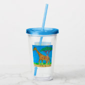 Giraffe - Acryl Tasse (Rückseite)