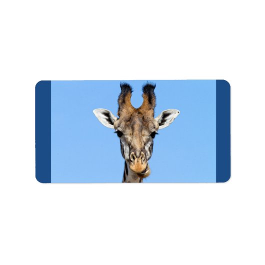 Giraffe Adressaufkleber (Vorne)