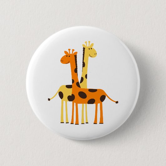 Giraffe Africa Safari Button (Vorderseite)