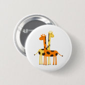 Giraffe Africa Safari Button (Vorne & Hinten)