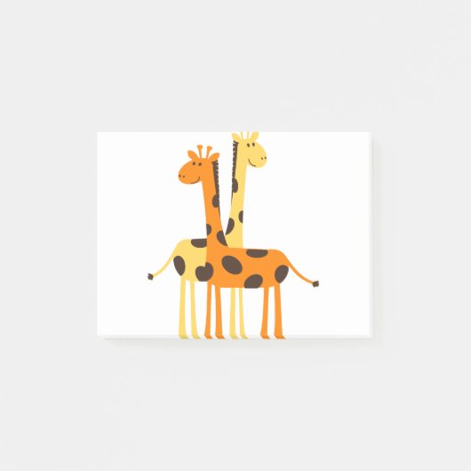 Giraffe Africa Safari Post-it Klebezettel (Vorderseite)