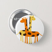 Giraffe africa safari wild button (Vorne & Hinten)