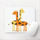Giraffe africa safari wild mousepad (Mit Mouse)