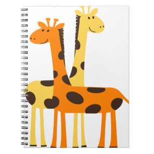Giraffe africa safari wild notizblock