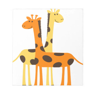 Giraffe africa safari wild notizblock
