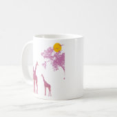 Giraffe African Safari Kaffeetasse (Vorderseite Links)