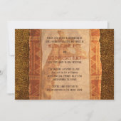 Giraffe African Safari Wedding Einladung (Rückseite)