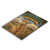 Giraffe Afrikanische Savanne POPCUT Notizblock (Linke Seite)