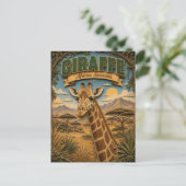 Giraffe Afrikanische Savanne POPCUT Postkarte (Stehend Vorderseite)