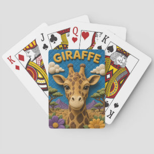 Giraffe Akazienebenen Modern KlayKoo Spielkarten