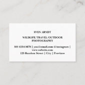 Giraffe Aloe | Naturfotografie | Visitenkarte (Rückseite)