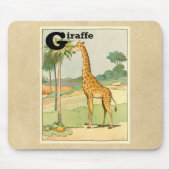 Giraffe Alphabet Animals Mousepad (Vorne)
