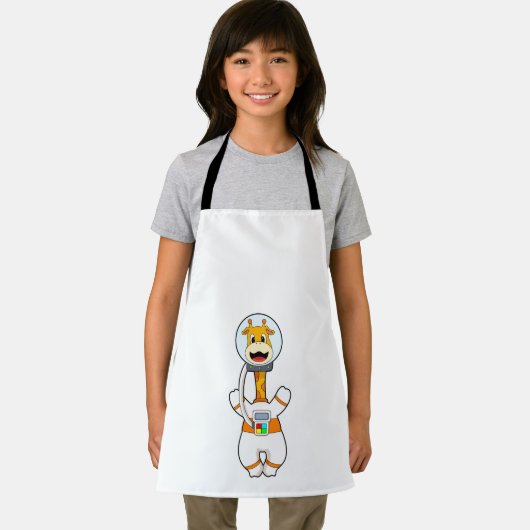 Giraffe als Astronaut in Kostüm Schürze (Insitu)