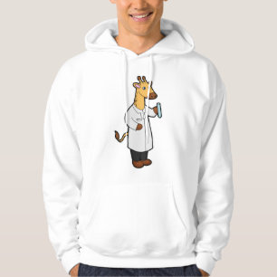Giraffe als Doctor mit Testrohr Hoodie