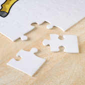 Giraffe als Gentleman mit Hut, Krawatte und Mustac Puzzle (Seite)