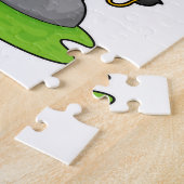 Giraffe als Maler mit Pinsel Puzzle (Seite)