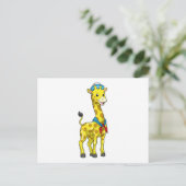 Giraffe als Seeleute mit Sailor-Hut Postkarte (Stehend Vorderseite)
