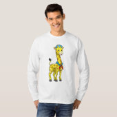 Giraffe als Seeleute mit Sailor-Hut T-Shirt (Vorne ganz)