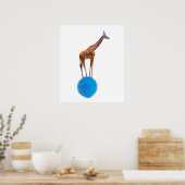 Giraffe am Ball Poster (Küche)
