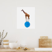 Giraffe am Ball Poster (Küche)
