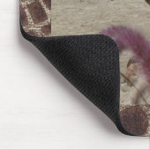Giraffe an der Erholung Mousepad (Ecke)