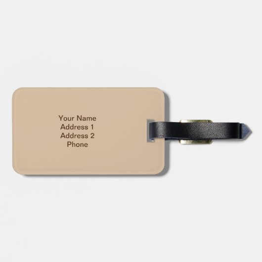 Giraffe an der Golden Gate Bridge in San Francisco Gepäckanhänger (Rückseite horizontal)