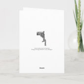 Giraffe and Calf Greeting Card Karte (Rückseite)