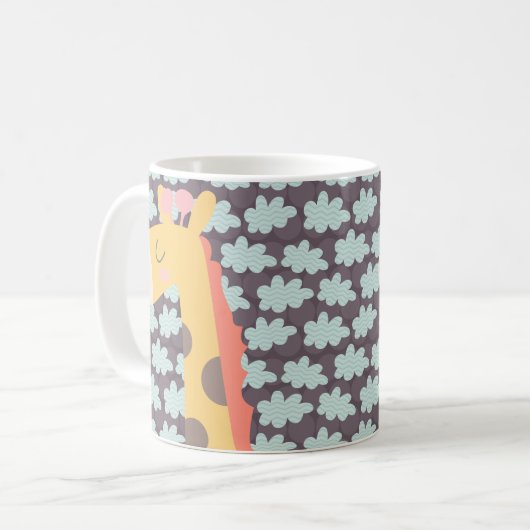 Giraffe and Clouds Kaffeetasse (Vorderseite Links)