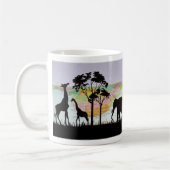 Giraffe and elephant kaffeetasse (Links)