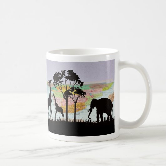 Giraffe and elephant kaffeetasse (Rechts)