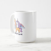 Giraffe and Unicorn Kaffeetasse (Vorderseite Links)