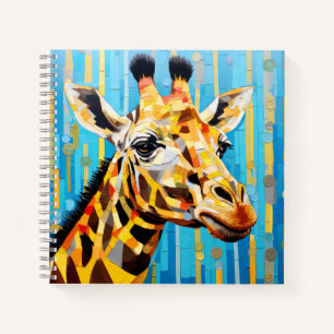 Giraffe Animal Art Decor Paint Mosaic Notizblock