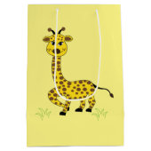 Giraffe Animal Art Kids Niedlich Mittlere Geschenktüte (Rückseite)