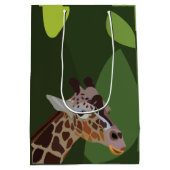 Giraffe Animal Giraffe Mittlere Geschenktüte (Rückseite)
