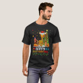 Giraffe Animal Happy Giraffe Hellothanksmas T-Shirt (Vorne ganz)