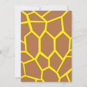 Giraffe Animal Kid's Birthday Party Einladungen (Rückseite)