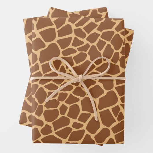 Giraffe Animal Pattern Safari Wild Life Geschenkpapier Set (Beispiel)